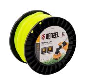 Леска для триммераквадрат, 4,0мм х 62м, на DIN катушке FLEX CORD// Denzel