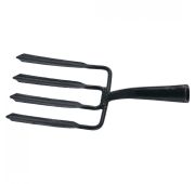 Вилы копальные 4-х рогие, 190 х395 мм, широкий зуб, удлиненная тулейка, без черенка (АРТИ) // Россия