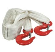 Ремень буксировочный динамический разрывная нагрузка 4т (РА) (L= 5,0 м) 60 мм в 1 слой с кч din 1,5т