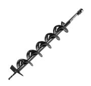 Шнек для грунта E-100, диаметр 100мм, длина 800мм,соединение 20мм, несъёмный нож// Denzel