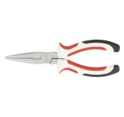 Длинногубцы прямые WHite Nickel, 160 мм, никелированные, трехкомпонентные рукоятки Matrix