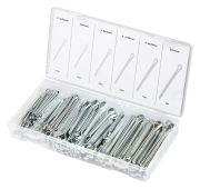 Набор шплинтов, S головки х L: 3.2 х 50.4 х 64, 4.8 х 76, 6, 4 х 25, 6, 4 х 76, 8 х 64 мм, 144 предм