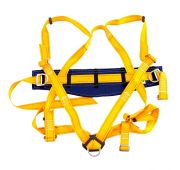 Удерживающе-страховочная привязь,модель УСП II,наплечные и набедренные лямки,высокий кушак// Сибртех