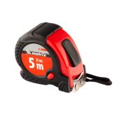 Рулетка Status Magnet fixation, 5 м х 25 мм, обрезиненный корпус, зацеп с магнитом Matrix