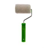 Валик с натуральным мехом, с ручкой, 100 мм, ворс 12 мм, D 48 мм, D ручки 6 мм, Россия Сибртех
