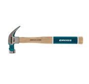 Молоток-гвоздодер, 450 г, угол 45, магнит, обрезиненная рукоятка American hickory GROSS