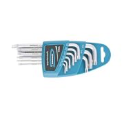 Набор ключей имбусовых Torx -TT, 9 шт: T10-T50, удлиненные, S2, сатинированные Gross