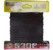 Шнур STAYER «MASTER» хозяйственно-бытовой, полипропиленовый, вязанный, с сердечником, черный, d 3, 20 м//50411-03-020