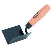 Кельма угловая, 80 х 60 х 60 мм, стальная, для внутренних углов, буковая ручка Сибртех