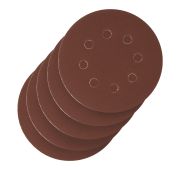 Круг абразивный на ворсовой подложке под «липучку», перфорированный, P 240, 125 мм, 5 шт.// Сибртех