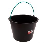 Ведро строительное пластмассовое 16 л, ударопрочное, обрезиненная ручка// Matrix