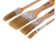 Набор кистей, 4 шт, плоские 3/4«, 1/5» круглые №1, №2 Sparta