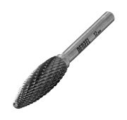 Борфреза по металлу твердосплавная, элипсообразная, тип-H, 12 мм// Denzel