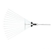 Грабли веерные стальные, 190 - 520 х 1200 - 1500 мм, 15 зубьев, раздвижные, стальной черенок, Palisa