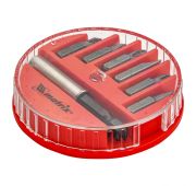 Набор бит, магнитный адаптер для бит, сталь 45X, 7 предм., в пласт. закрытом боксе// MATRIX