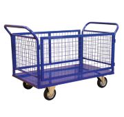 Тележка платформенная с сетчатыми бортамиТПЛБ 7 х 12 2Р (200 ч.р.)