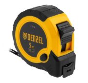 Рулетка 5м х 19мм, двухкомп. корпус, кнопка-пауза// Denzel
