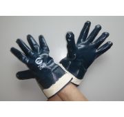 Перчатки х/б «Краги» с нитриловым покрытием (синие) (пара)