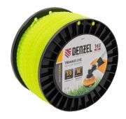 Леска для триммера витойквадрат, 3,0мм х 163м, на DIN катушке FLEX CORD// Denzel