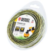 Леска для триммера двухкомпонентная витая квадратная, 2,0мм х 15м, блистер SkyCutter// Denzel