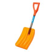Лопата для уборки снега, поликарбонат, 270х360х840 мм, стальной черенок, усиленная// Сибртех