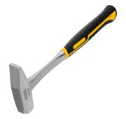 Молоток слесарный 600 г, цельнометаллический, двухкомпонентная рукоятка Denzel