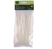 Хомуты, 160 x 2.5 мм, пластиковые, белые, 100 шт Сибртех