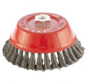 Щетка для УШМ, 150 мм, М14, «чашка», крученая проволока 0.35 мм Matrix