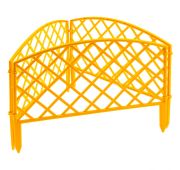 Забор декоративный «Сетка», 24 х 320 см, желтый, Россия, Palisad Забор декоративный «Сетка» 24 х 320