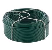 Проволока с ПВХ покрытием, зеленая, 1,5 мм, длина 50м//Сибртех