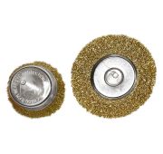 Набор щеток для дрели, 2 шт, 1 плоская, 100 мм, 1 «чашка», 75 мм, со шпильками Matrix