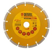 Диск алмазный, отрезной сегментный, 180 х 22.2 мм, сухая резка Denzel