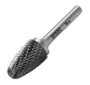 Борфреза по металлу твердосплавная, параболическая, тип-F, 16 мм// Denzel