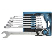 Набор ключей комбинированных трещоточных, количество зубьев 100, СRV, 7 шт, 8-19 мм Gross