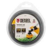 Леска для триммера двухкомпонентная звезда, 3,0мм х 15м, блистер EXTRA CORD// Denzel