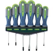 Набор отверток, CrV, трехкомпонентные рукоятки, 6 предметов// Сибртех