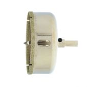 Сверло по керамической плитке и стеклу, 70 х 55 мм, шестигранный хвостовик, с центрующим сверлом Сиб