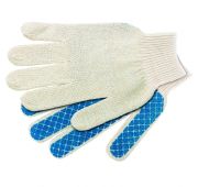 Перчатки х/б, ПВХ покрытие, «Шахматный облив», 5 пар в упаковке, 10 класс Россия