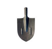 Лопата штыковая «Рельсовая сталь» серый лак , усиленная с 2мя ребрами жесткости
