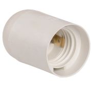 Патрон Е14 пластиковый подвесной, термостойкий пластик, белый