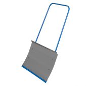 Движок для уборки снега стальной оцинкованный, 750х410х1100 мм, стальная рукоятка, Россия// Сибртех