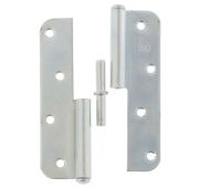 Петля накладная ПН1-130 правая, цинк, 4 шт, (Металлист) Россия