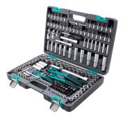 Набор инструмента, 1/4, 3/8, 1/2, Cr-V, S2, усиленный кейс, 151 предмет Stels