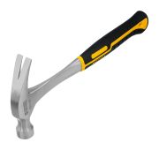 Молоток-гвоздодер 450 г, цельнометаллический, двухкомпонентная рукоятка Denzel