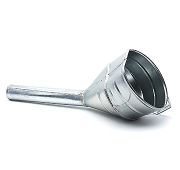 Воронка металлическая угловая D 120, носик d 15мм (малая, универсальная)