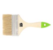 Плоская кисть Сибртех 82266, 100 мм, с натуральной щетиной и деревянной ручкой, понадобится при окра