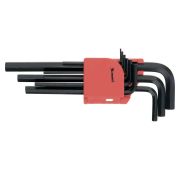 Набор ключей имбусовых HEX, 1.5-10 мм, CrV, 9 шт, удлиненные Matrix