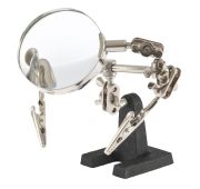 Зажим для пайки «Третья рука» с лупой/ Sparta