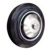 Колесо 500125 промышленное без крепления 125 мм (черная резина, роликоподш.)