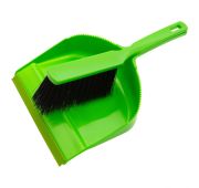 Набор совок с кромкой 330*225 мм и щетка-сметка 28 мм, зеленый
